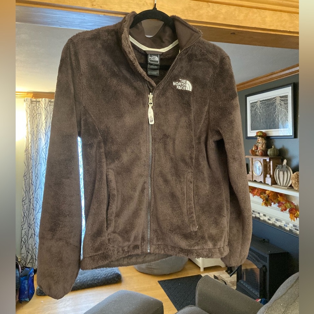 The North Face Osito Womens Small Brown / Gray Jacket Full Zip Fleece